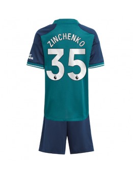 Arsenal Oleksandr Zinchenko #35 Dječji Rezervni Dres kompleti 2023-24 Kratak Rukavima (+ kratke hlače)